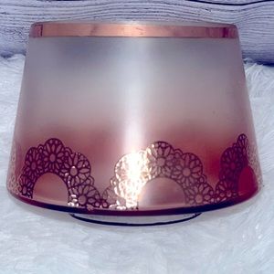 *Discontinued* Yankee Candle Rose Gold Glass Candle Topper Shade